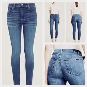 J1017 GUC $178 7FAM High Rise Skinny Ankle size 29